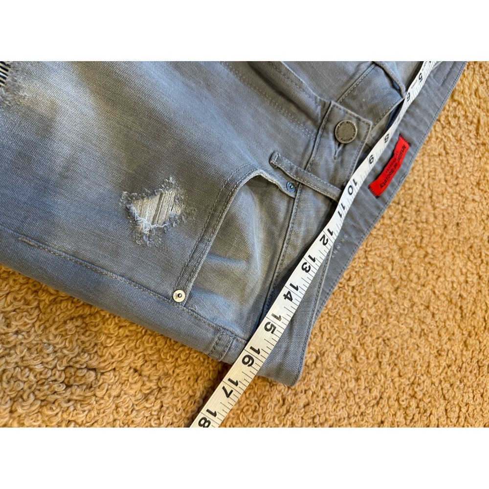 Articles of Society Soho Skinny Jeans Light Grey Distressed Size 30 - Picture 6 of 10